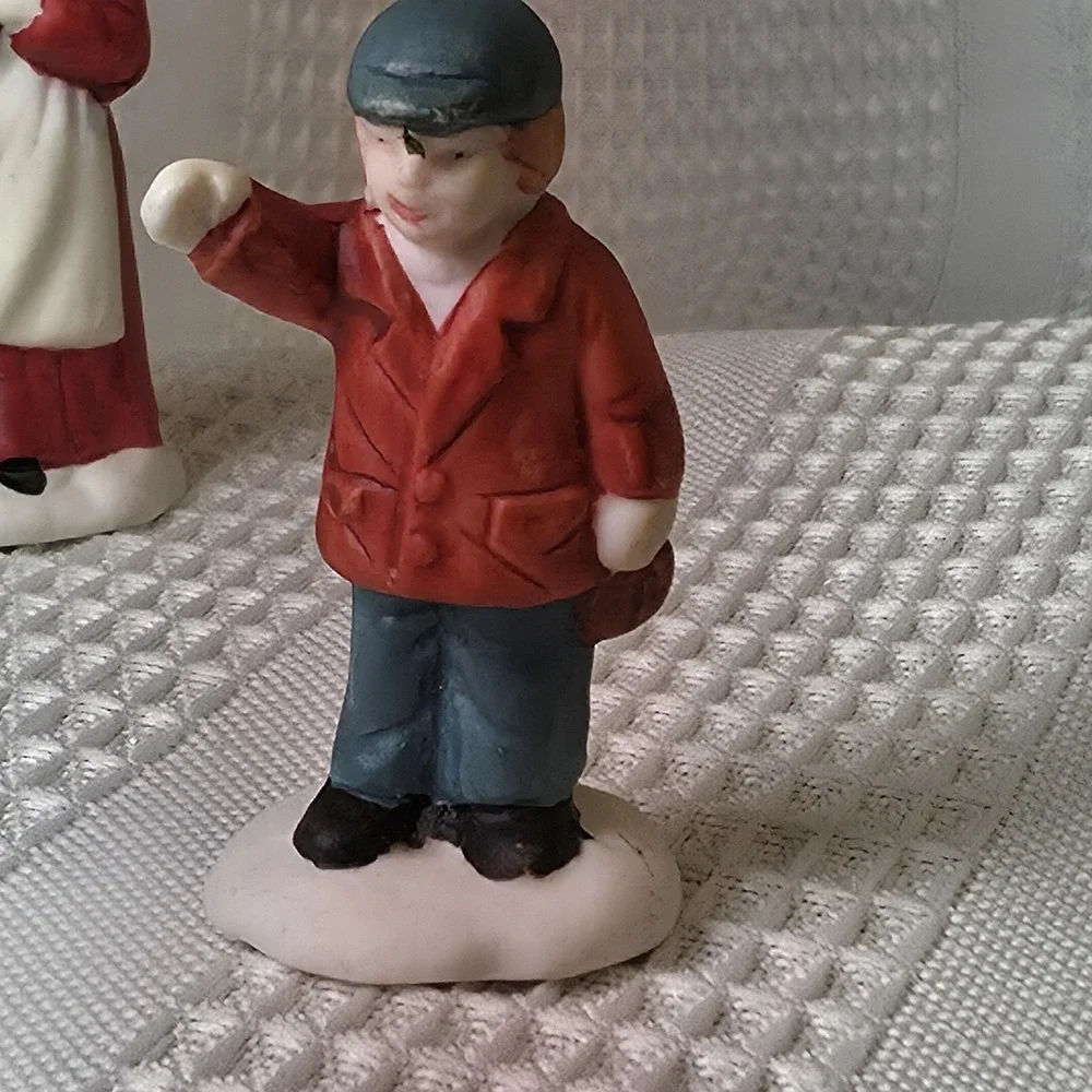 Lemax Christmas Village Vintage Hand Painted Lot‎ Of 6 People Figurines